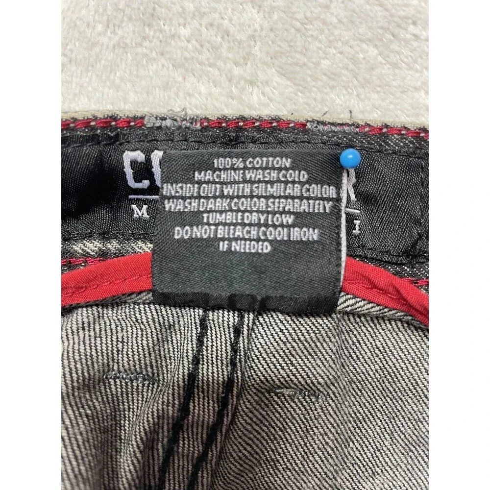 Contender Premium Men's Slim Straight Leg Patched Distressed Jeans Size 40x34
